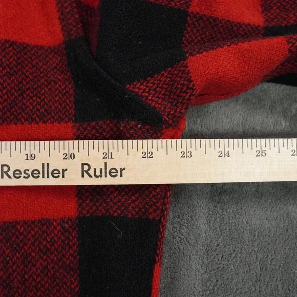 VTG 50s BIG MIKE Buffalo Plaid Wool Jacket 46‎ Red Black Talon Zip Union Made US